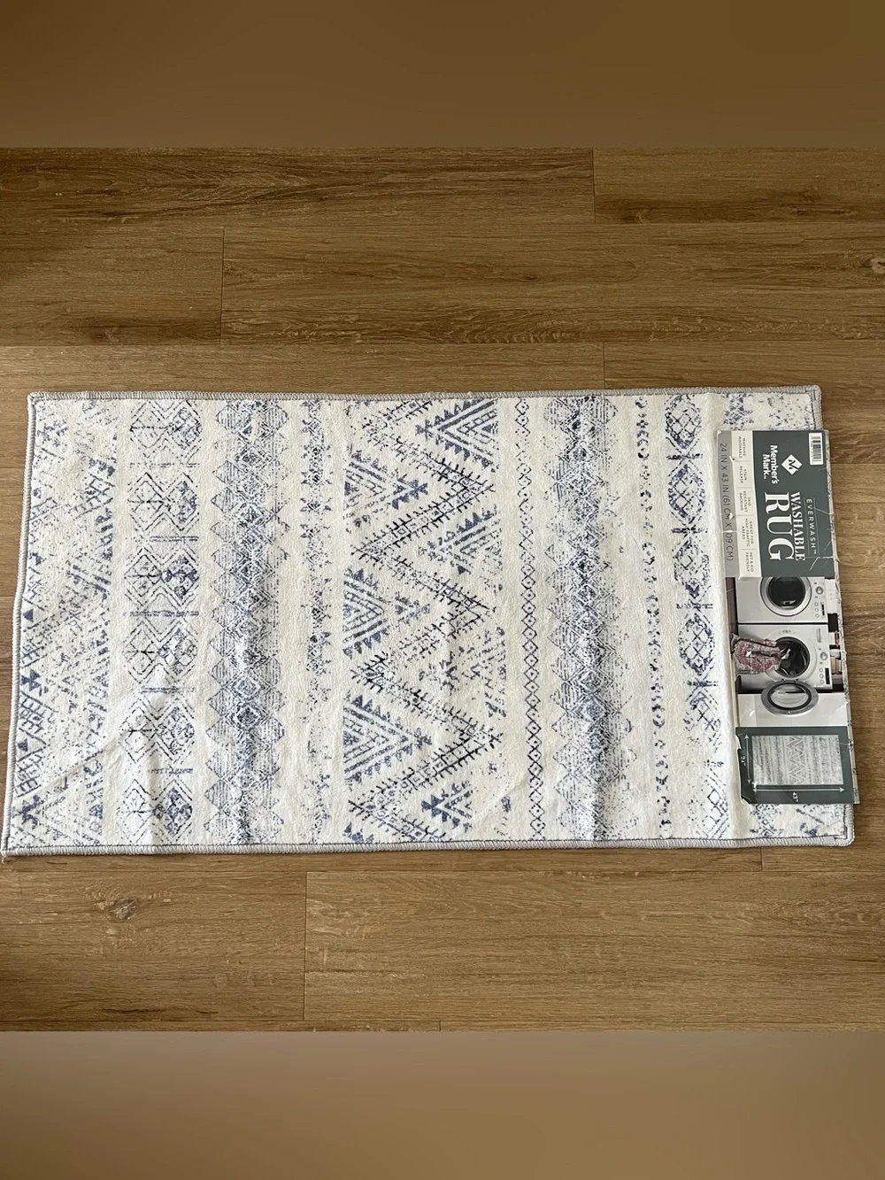 NWT Member's Mark Everwash Washable Accent Rug, 2'x 3'7